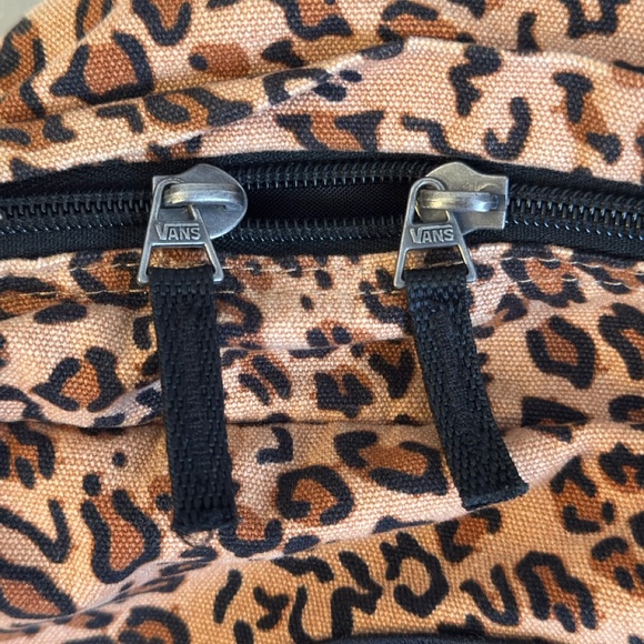Vans Leopard Print Backpack with Black Logo - Picture 6 of 6